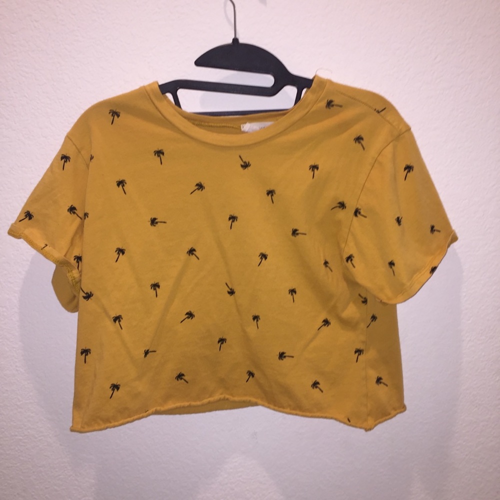 French Pastry Palm Tree Crop Top